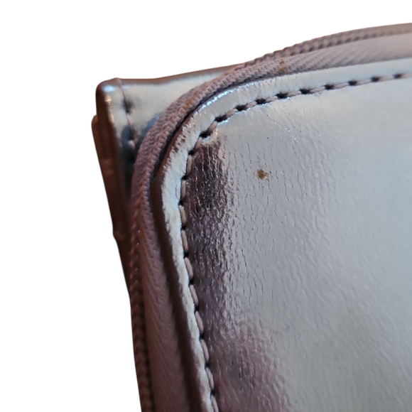 Metallic Blue Wallet With Coin Pouch, Card Holders, Tri-fold - Picture 6 of 11